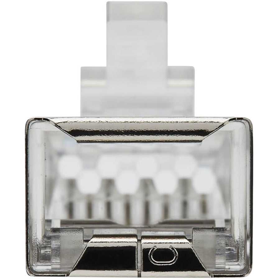 Tripp Lite by Eaton Cat6 RJ45 Pass-Through FTP Modular Plug, 100 Pack N232-100-FTP