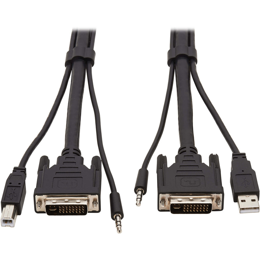 Tripp Lite by Eaton P784-006 DVI KVM Cable Kit, 3 in 1 (M/M), 6 ft P784-006