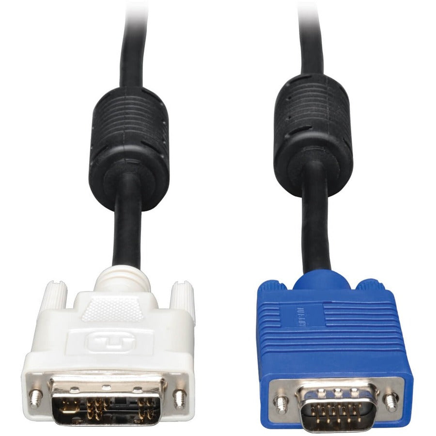 Tripp Lite 10ft DVI to VGA Monitored Cable Shielded with RGB High Resolution DVI-A to HD15 M/M 10' P556-010