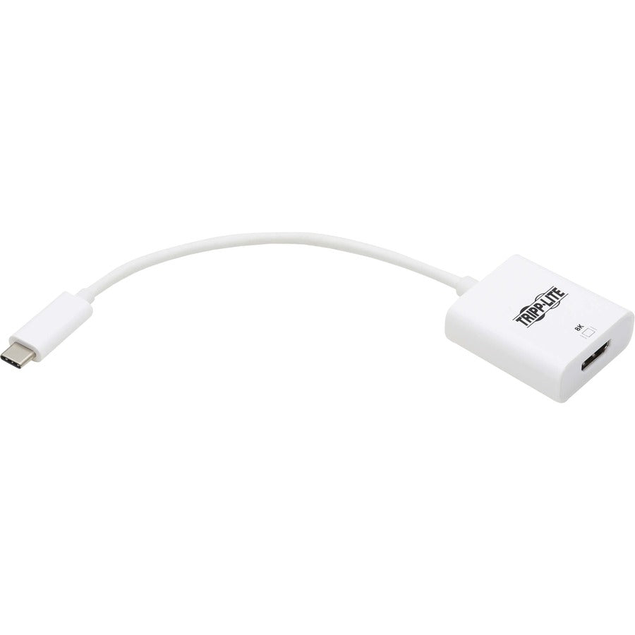 Adaptateur Tripp Lite by Eaton USB-C vers HDMI (M/F) - 8K, HDR, 4:4:4, HDCP 2.3, Blanc U444-06N-HD8KW