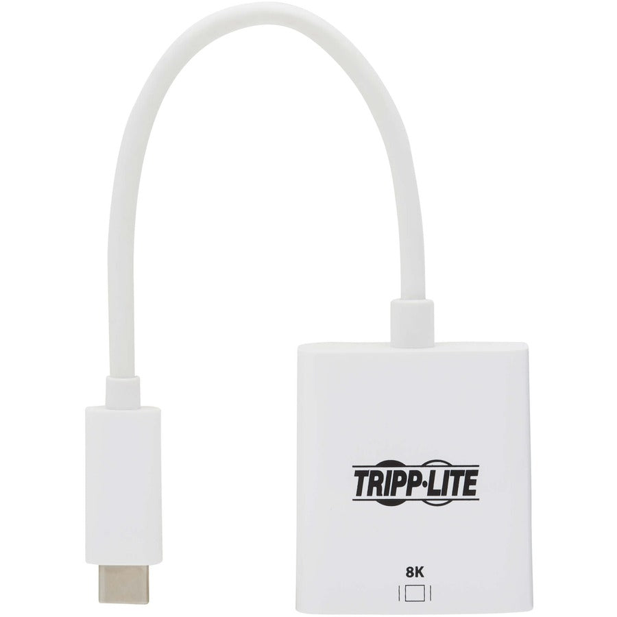 Adaptateur Tripp Lite by Eaton USB-C vers HDMI (M/F) - 8K, HDR, 4:4:4, HDCP 2.3, Blanc U444-06N-HD8KW