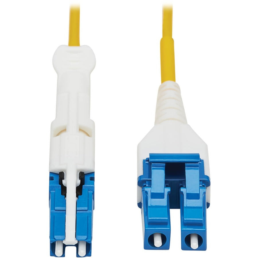 Tripp Lite by Eaton N381L-01M 400Gb Duplex Singlemode 9/125 OS2 Fiber Optic Cable, Yellow, 1 m N381L-01M