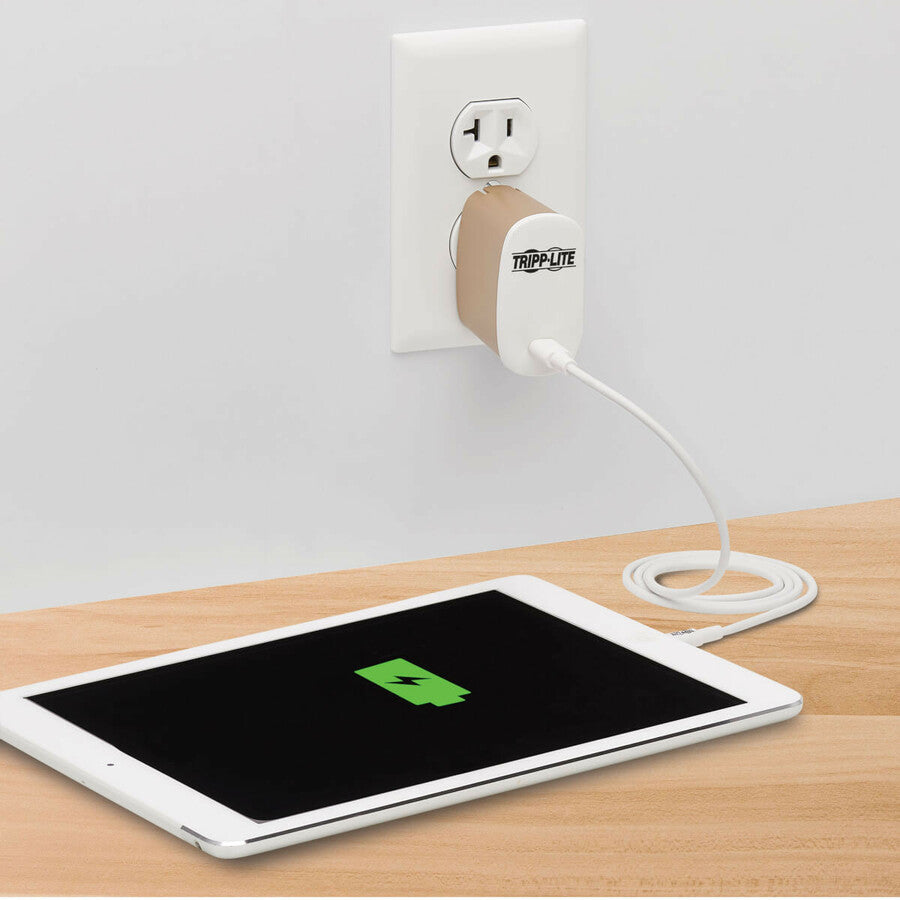 Chargeur mural USB-C compact Tripp Lite by Eaton 50 W - Technologie GaN, USB-C Power Delivery 3.0 U280-W01-50C1