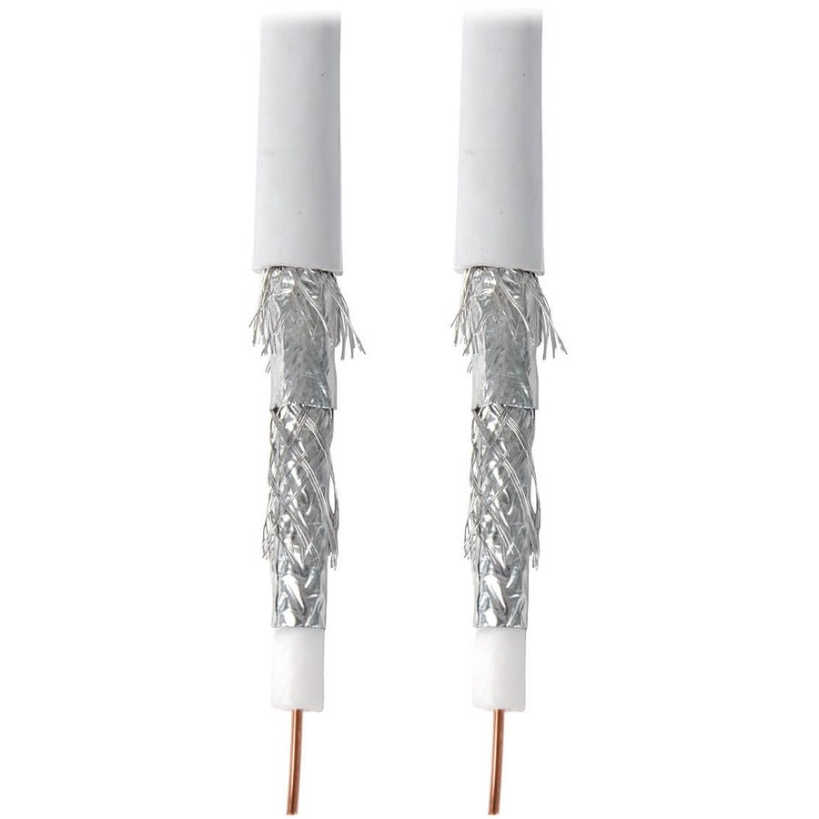 Tripp Lite by Eaton RG6/U Quad-Shield CMR-Rated Coaxial Cable, White, 1000 ft A224-01K-WH