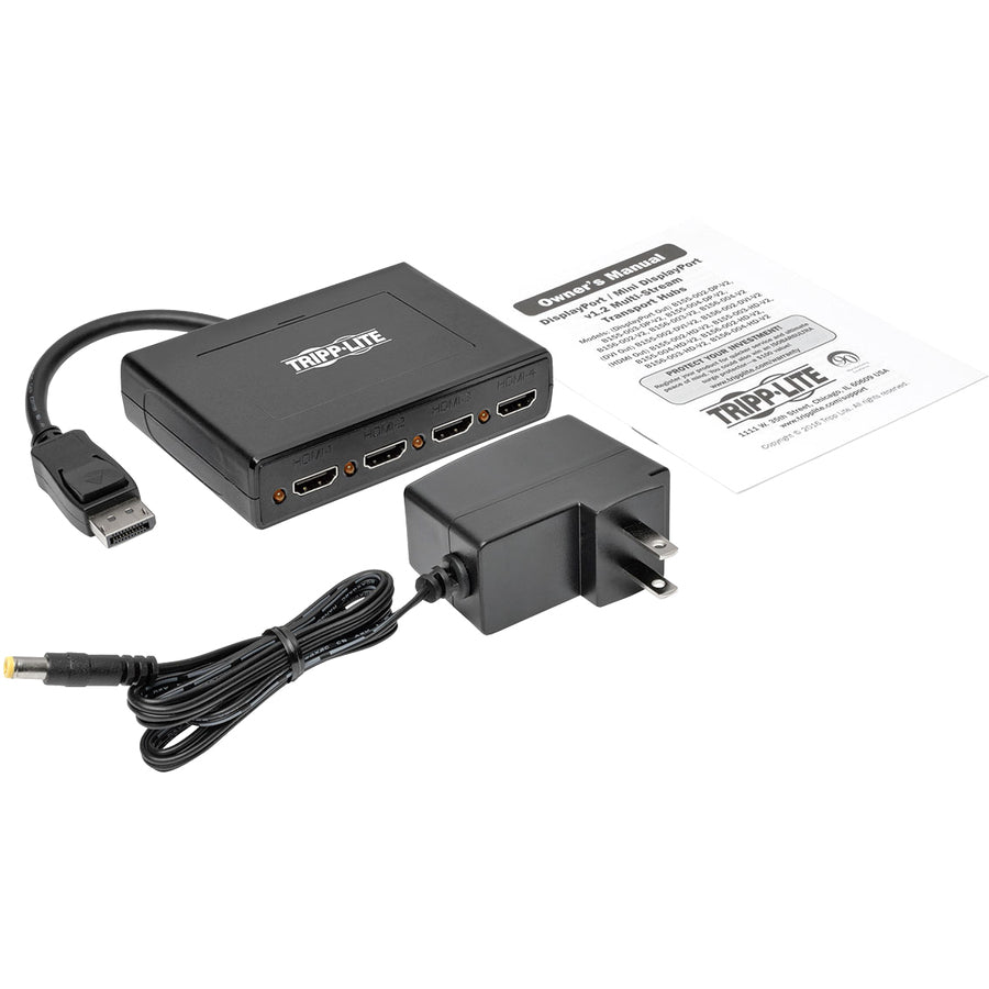 Tripp Lite by Eaton B156-004-HD-V2 4-Port DisplayPort 1.2 to HDMI MST Hub B156-004-HD-V2