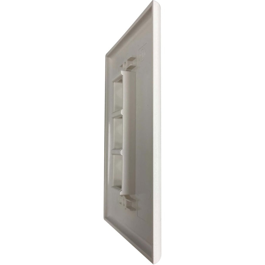 Tripp Lite by Eaton Safe-IT Plaque murale Keystone simple à 3 ports, antibactérienne, ivoire mat, TAA N042AB-003-IVM