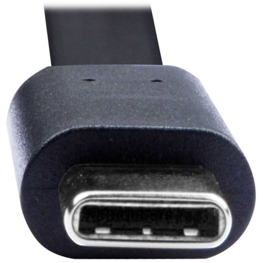 Câble plat Tripp Lite by Eaton USB-A vers USB-C (M/M), noir, 3 pi (0,9 m) U038-003-FL