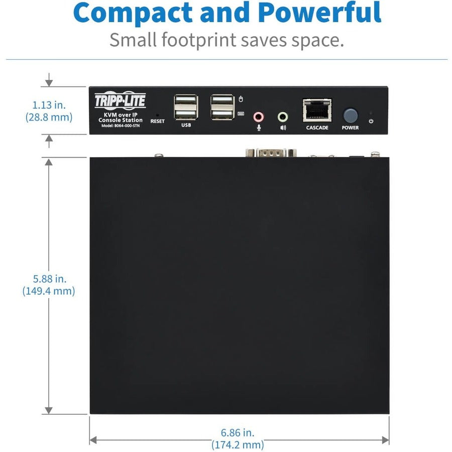 Tripp Lite by Eaton KVM over IP Remote-User Console Station B064-000-STN