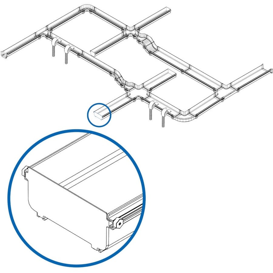 Tripp Lite by Eaton Toolless End Cap for Fiber Routing System, 240 mm (10 in) SRFC10CAP