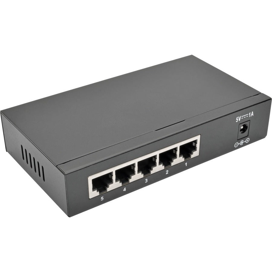 Tripp Lite by Eaton 5-Port 10/100/1000 Mbps Desktop Gigabit Ethernet Unmanaged Switch, Metal Housing NG5