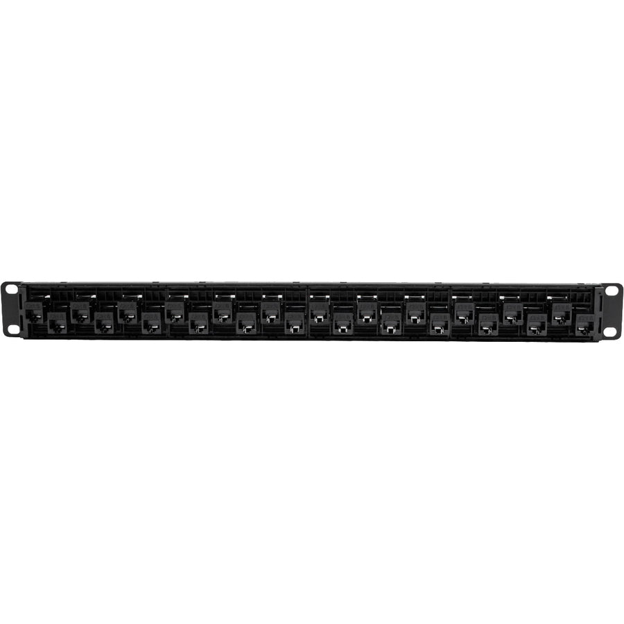 Tripp Lite by Eaton N254-024-OF 24-Port 1U Rack-Mount Cat5e/6 Offset Feed-Through Patch Panel N254-024-OF