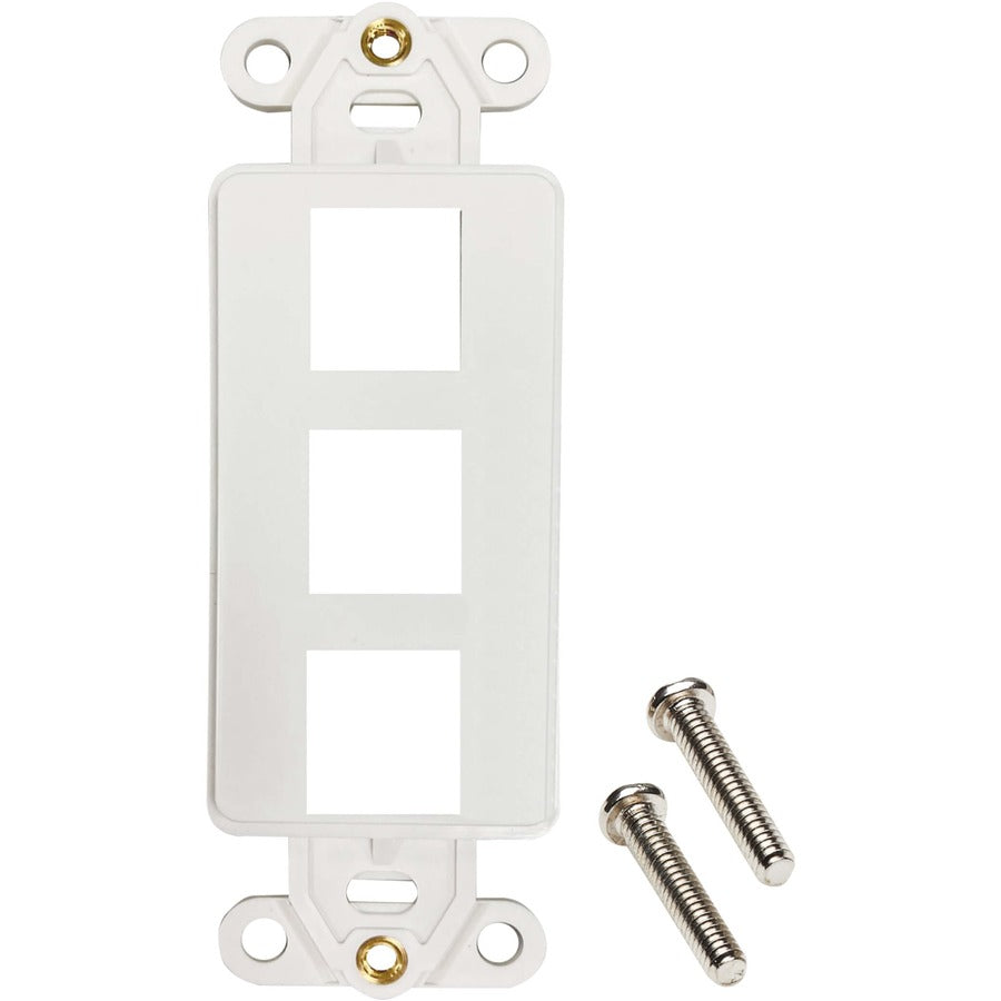 Tripp Lite by Eaton N042DAB-003V-IV 3-Port Antibacterial Wall-Mount Insert, Ivory N042DAB-003V-IV