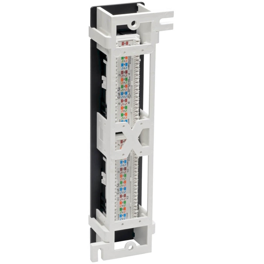 Tripp Lite by Eaton N050-P12 Panneau de brassage Cat5e à montage mural 12 ports - Conforme PoE+ N050-P12