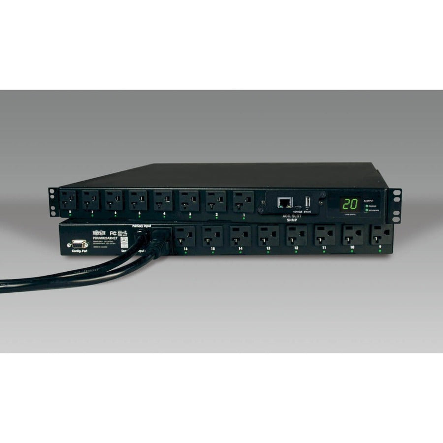 Tripp Lite PDUMH20ATNET PDU Switched ATS 120V 20A 16 Outlet PDUMH20ATNET