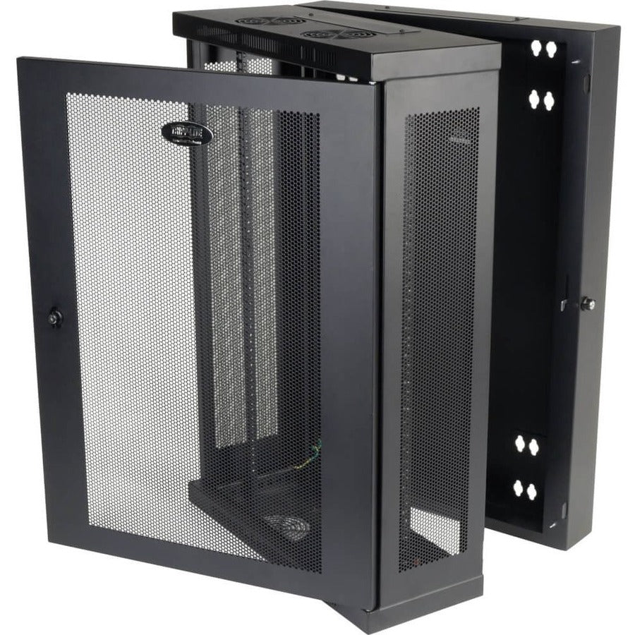 Tripp Lite by Eaton SmartRack Slim 18U Swinging Wall-Mount Rack Enclosure Cabinet SRW18US13