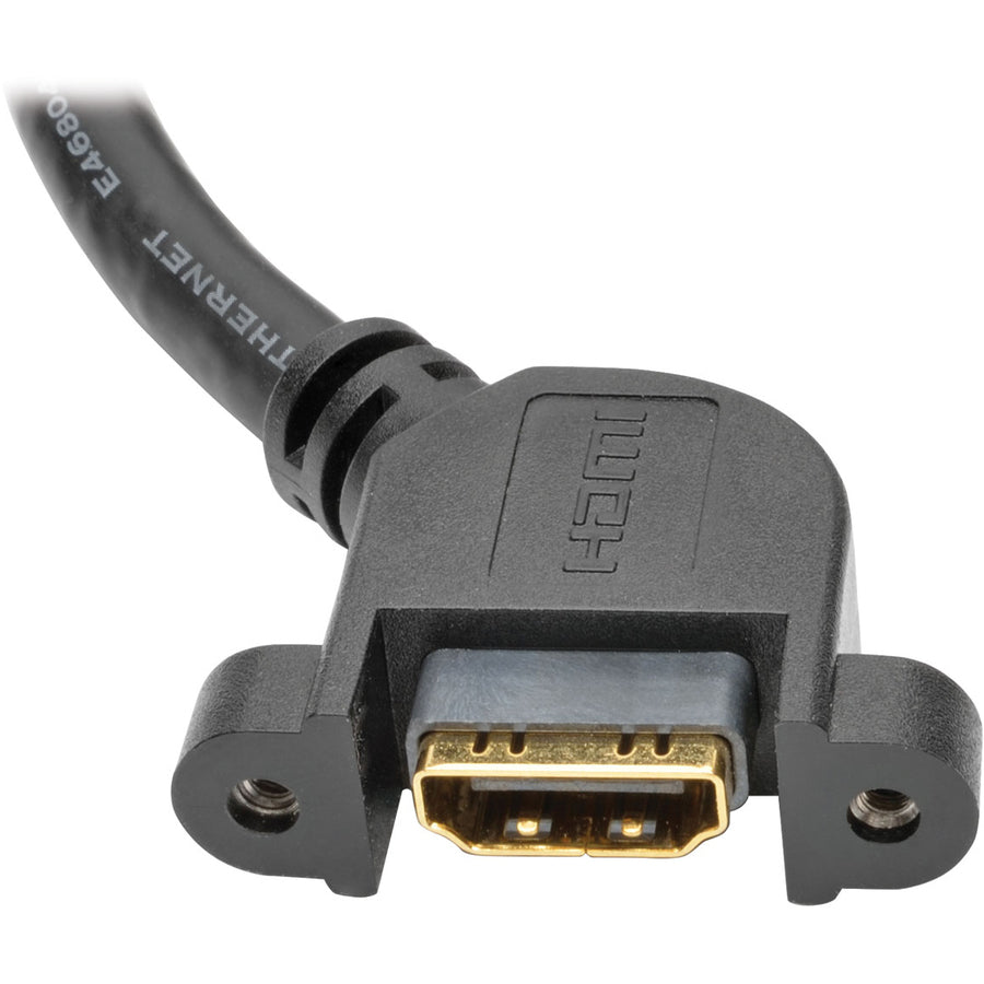 Tripp Lite 3ft High Speed HDMI Cable with Ethernet Digital Video / Audio Panel Mount M/F 3' P569-003-MF-APM