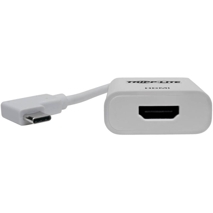 Tripp Lite by Eaton U444-06N-HD4KRA Adaptateur USB-C vers HDMI à angle droit, M/F, Blanc U444-06N-HD4KRA