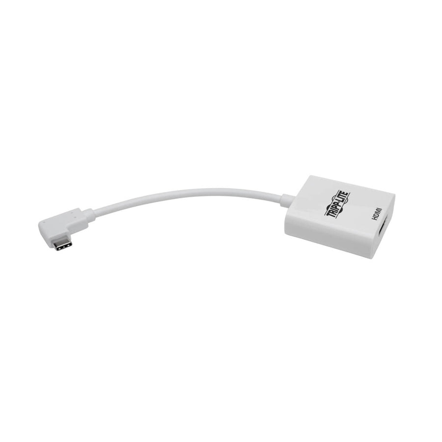 Tripp Lite by Eaton U444-06N-HD4KRA Adaptateur USB-C vers HDMI à angle droit, M/F, Blanc U444-06N-HD4KRA