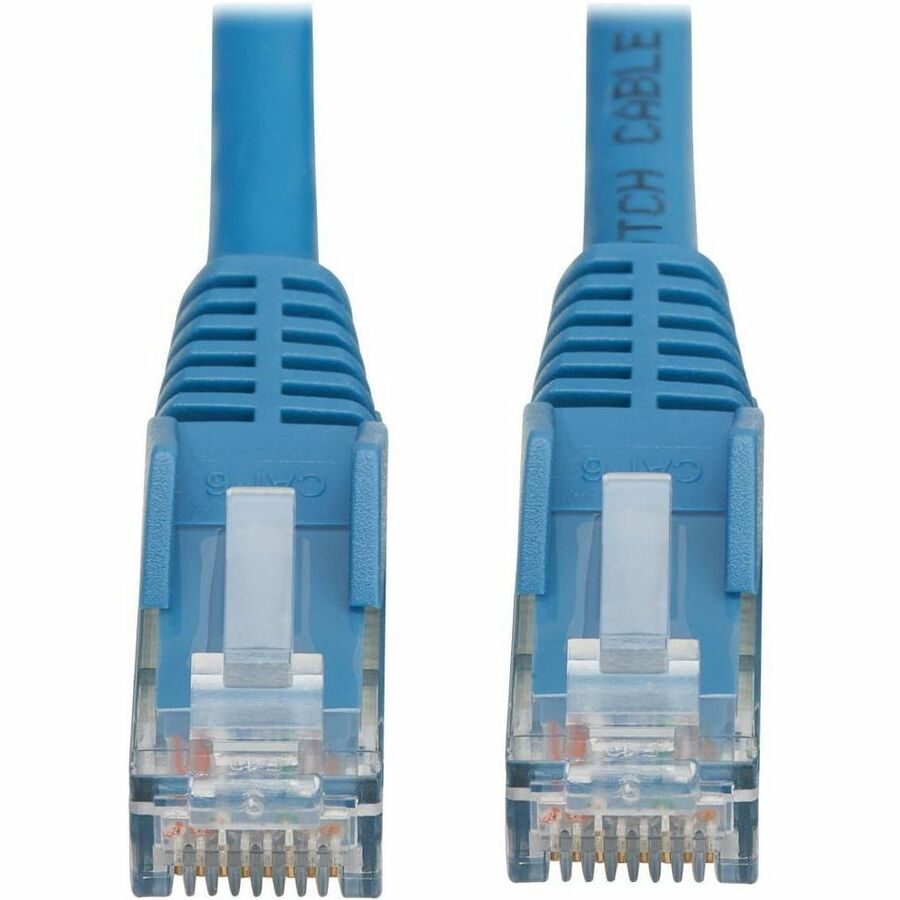 Tripp Lite by Eaton Cat6 Gigabit Snagless Molded UTP Ethernet Cable (RJ45 M/M),PoE,LSZH,Blue,10m N201L-10M-BL