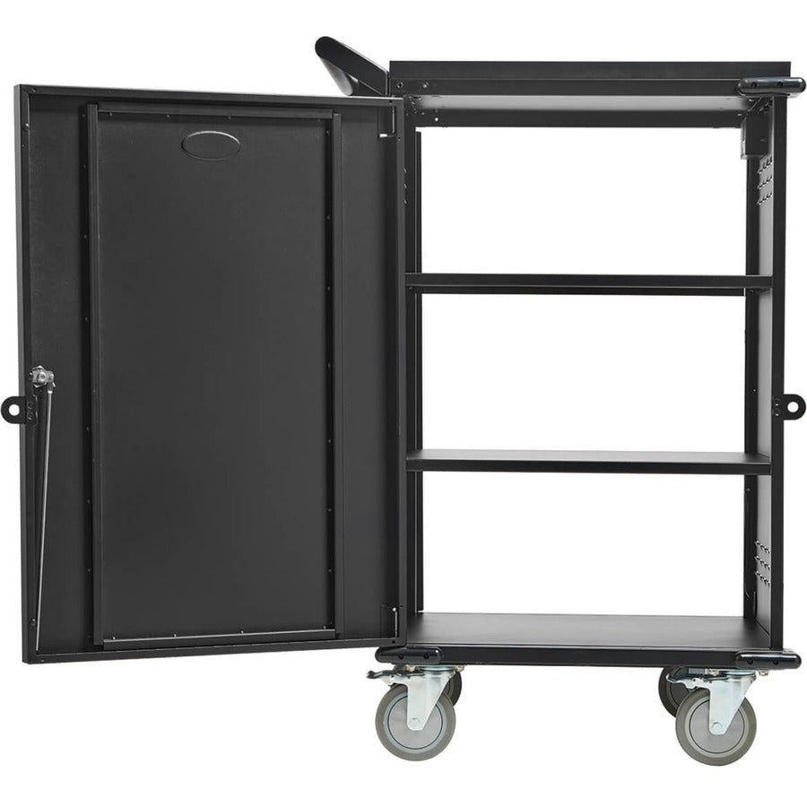 Tripp Lite by Eaton Locking Storage Cart for Mobile Devices and AV Equipment - Black CSCSTORAGE1