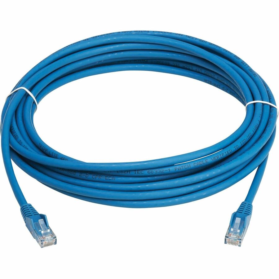 Tripp Lite by Eaton Cat6 Gigabit Snagless Molded UTP Ethernet Cable (RJ45 M/M), PoE, LSZH, Blue, 7 m N201L-07M-BL