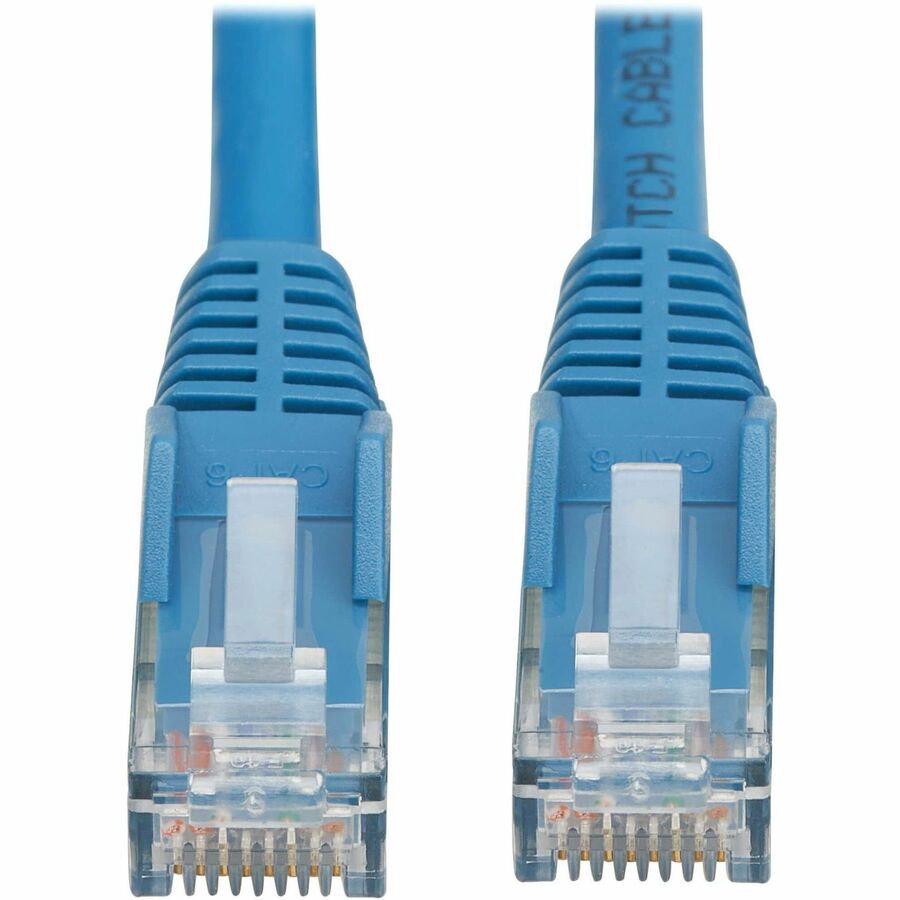 Tripp Lite by Eaton Cat6 Gigabit Snagless Molded UTP Ethernet Cable (RJ45 M/M), PoE, LSZH, Blue, 7 m N201L-07M-BL