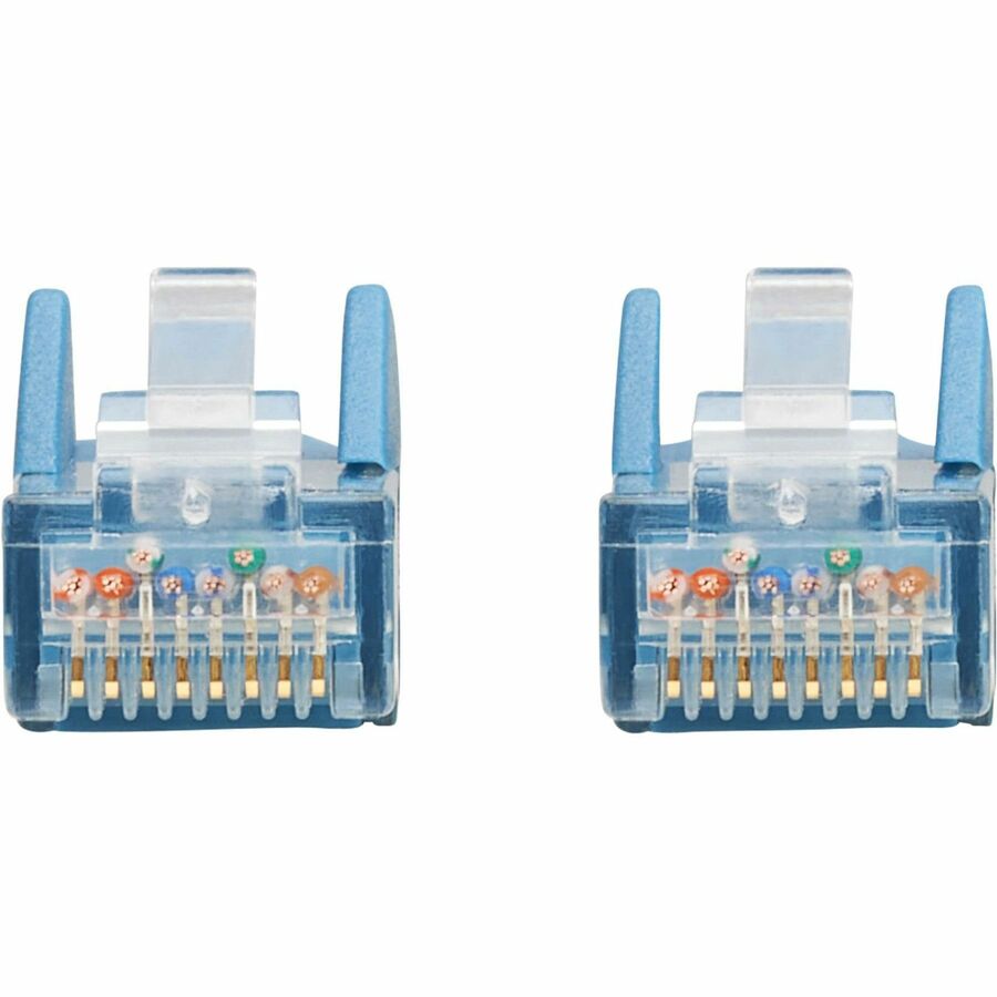 Tripp Lite by Eaton Cat6 Gigabit Snagless Molded UTP Ethernet Cable (RJ45 M/M), PoE, LSZH, Blue, 7 m N201L-07M-BL