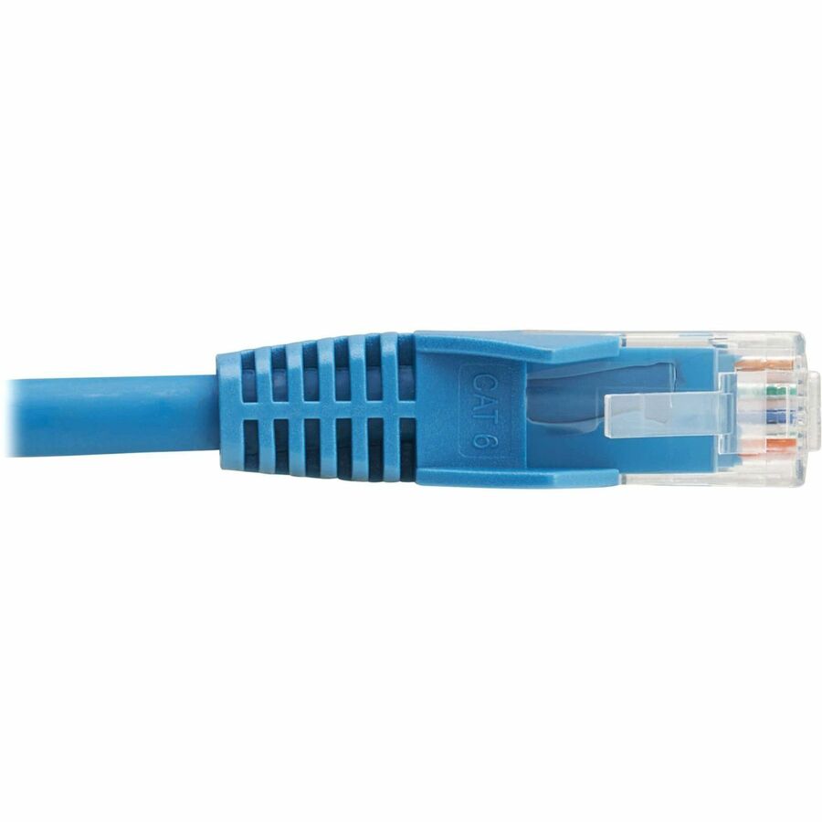 Tripp Lite by Eaton Cat6 Gigabit Snagless Molded UTP Ethernet Cable (RJ45 M/M), PoE, LSZH, Blue, 7 m N201L-07M-BL