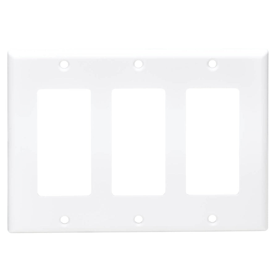 Tripp Lite by Eaton Plaque frontale triple, style Decora – verticale, blanche N042D-300-WH