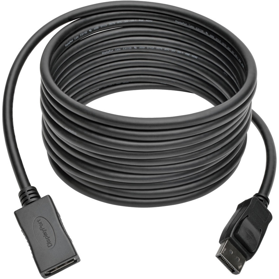 Tripp Lite by Eaton P579-015 DisplayPort Extension Cable with Latch (M/F), 15 ft P579-015