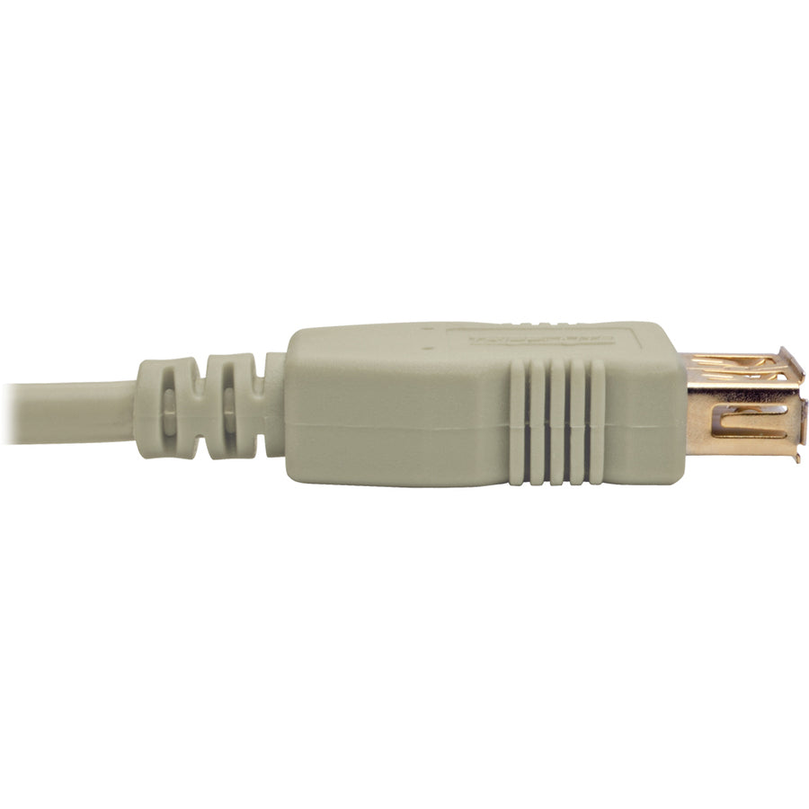 Tripp Lite by Eaton Câble d'extension USB 2.0 haute vitesse (M/F), beige, 1,8 m U024-006-BE