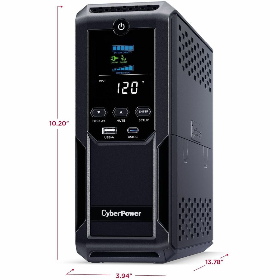 CyberPower Intelligent LCD UPS CP1350AVRLCD3 1350VA Mini-tower UPS CP1350AVRLCD3