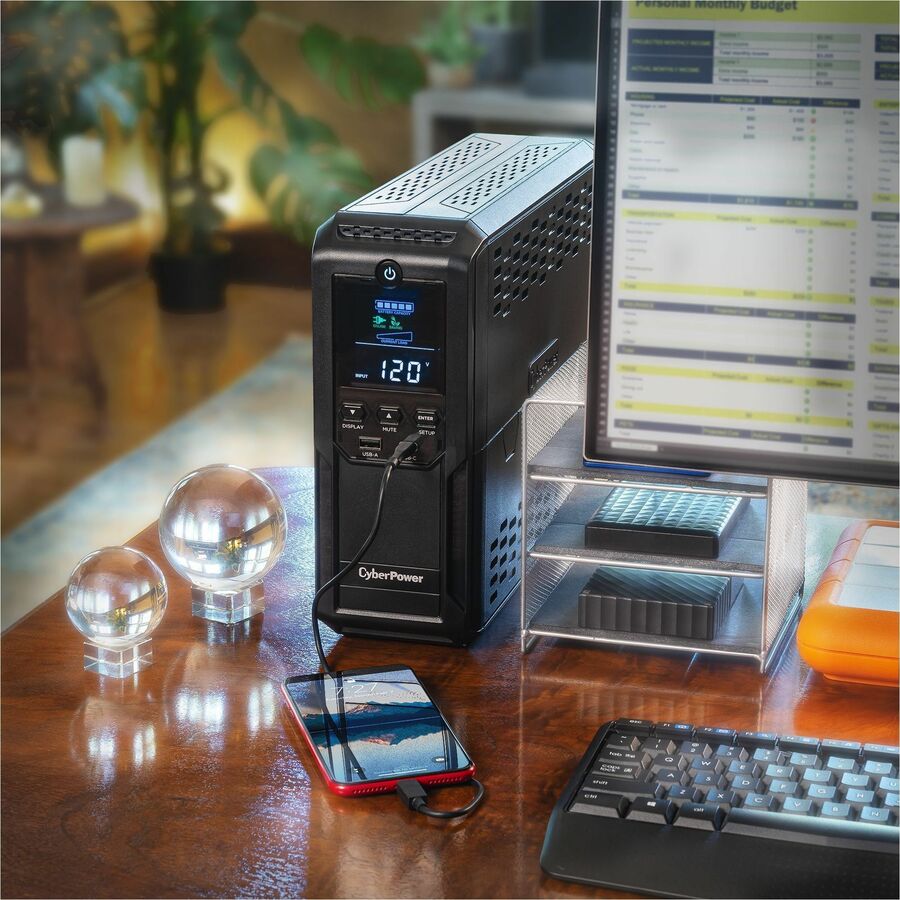 CyberPower Intelligent LCD UPS CP1350AVRLCD3 1350VA Mini-tower UPS CP1350AVRLCD3