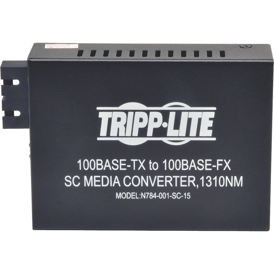 Convertisseur de média monomode Tripp Lite par Eaton 10/100 SC, 15 km, 1310 nm N784-001-SC-15