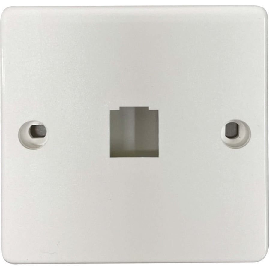 Tripp Lite by Eaton 1-Port French-Style Wall Plate, White, TAA N042F-W01