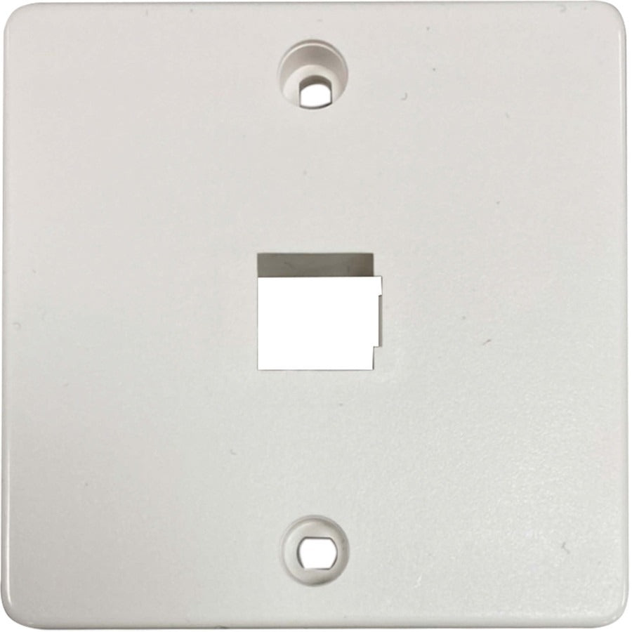 Tripp Lite by Eaton 1-Port French-Style Wall Plate, White, TAA N042F-W01