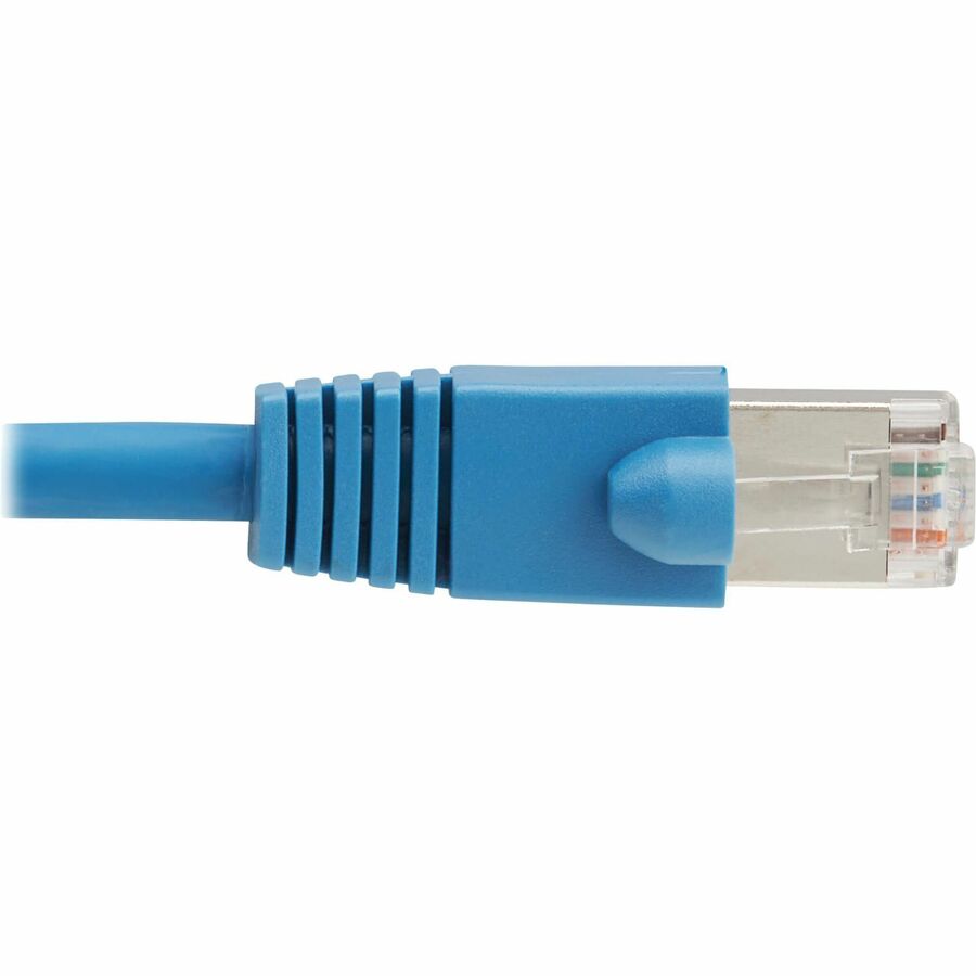 Câble Ethernet Tripp Lite by Eaton Cat8 40G SSTP sans accroc (RJ45 M/M), PoE, LSZH, bleu, 3 m (9,8 pi) N272L-F03M-BL