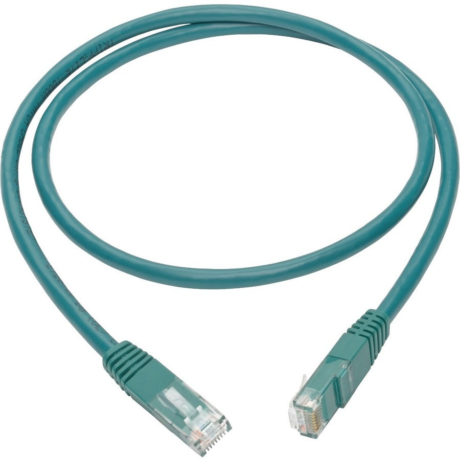 Tripp Lite by Eaton Cat6 Gigabit Molded Patch Cable (RJ45 M/M), Green, 3 ft N200-003-GN