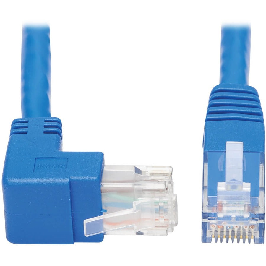 Tripp Lite by Eaton N204-020-BL-UP Up-Angle Cat6 Ethernet Cable - 20 ft., M/M, Blue N204-020-BL-UP