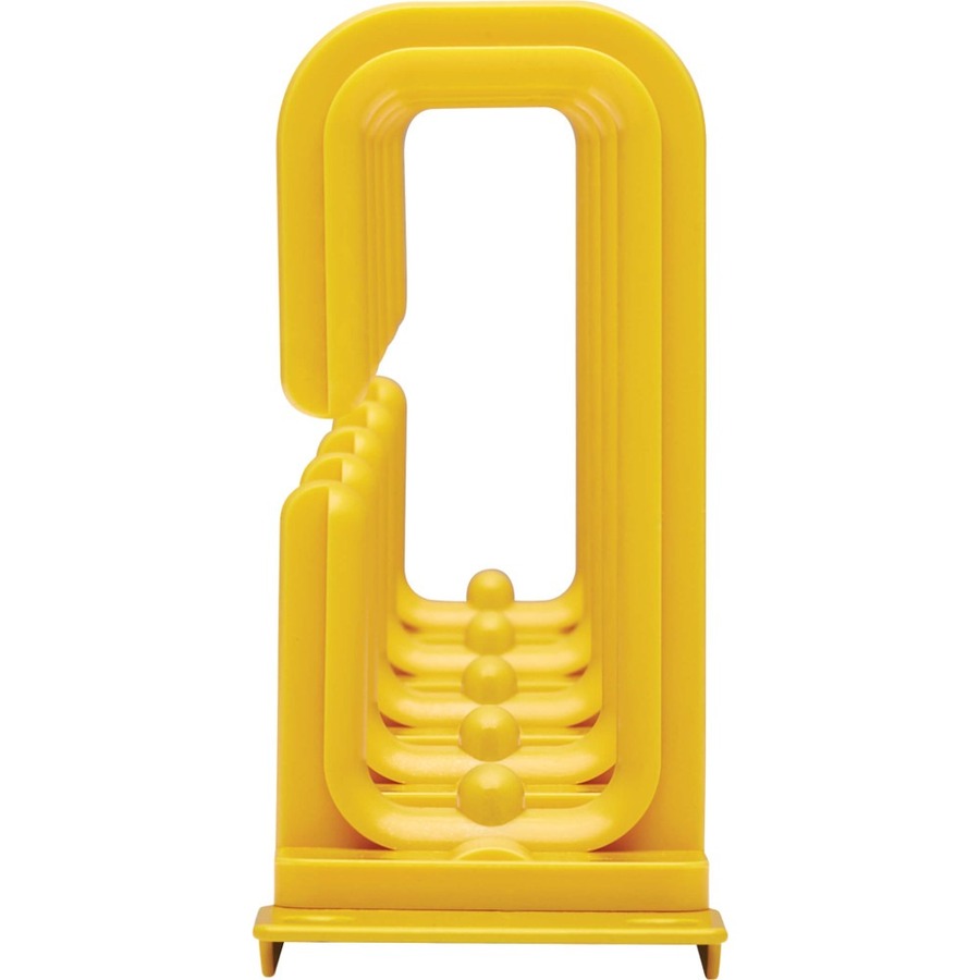 Tripp Lite by Eaton Gestionnaire de câbles horizontal – Anneaux flexibles, Jaune, 1U SRCABLERING1UFC