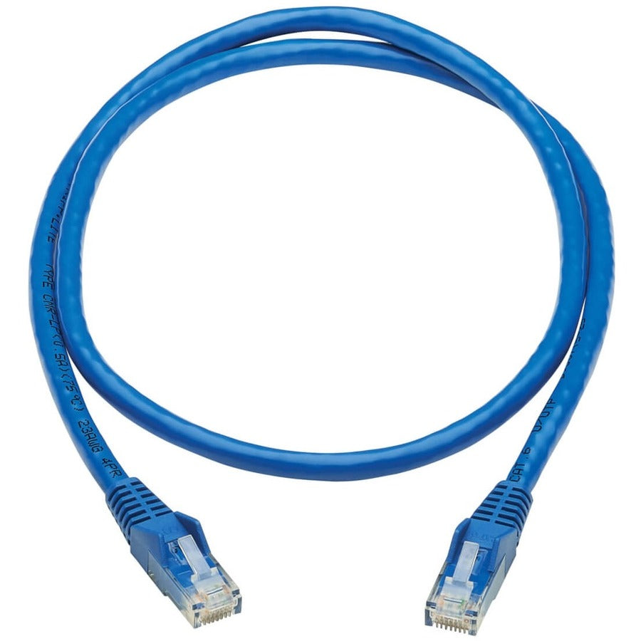 Tripp Lite by Eaton Cat6 Snagless UTP Network Patch Cable (RJ45 M/M), Blue, 3 ft. N201P-003-BL
