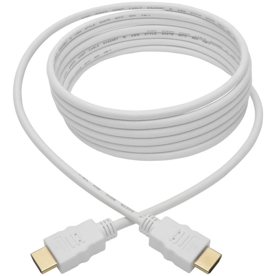 Tripp Lite by Eaton P568-010-WH High-Speed HDMI 4K Cable (M/M), White, 10 ft. P568-010-WH