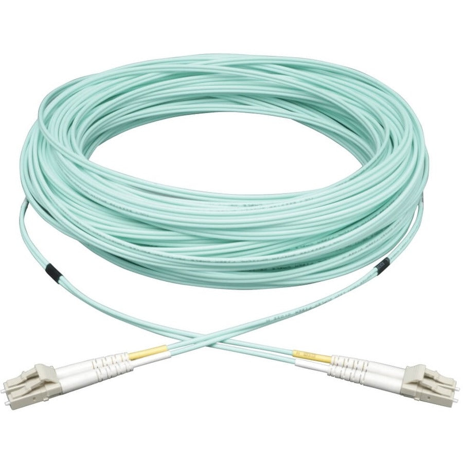 Tripp Lite by Eaton 8M (26-ft.) 10Gb Duplex MMF 50/125 OM3 LSZH Patch Cable (LC/LC) - Aqua N820-08M