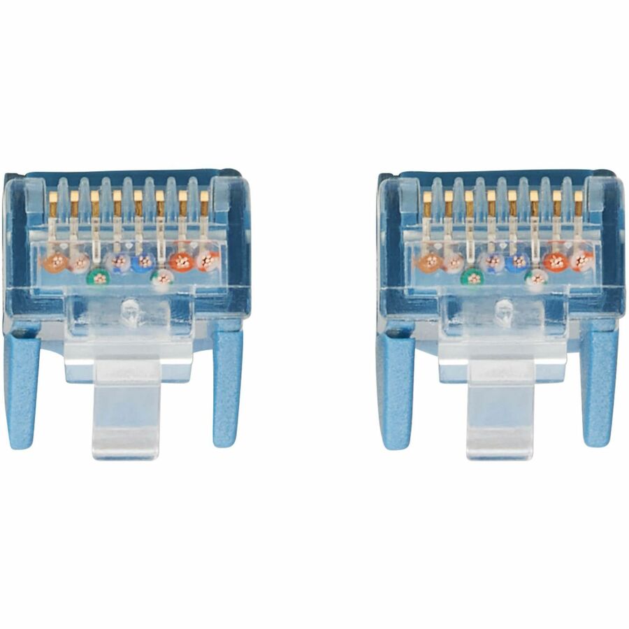 Tripp Lite by Eaton Cat6 Gigabit Snagless Molded UTP Ethernet Cable (RJ45 M/M), PoE, LSZH, Blue, 3 m N201L-03M-BL