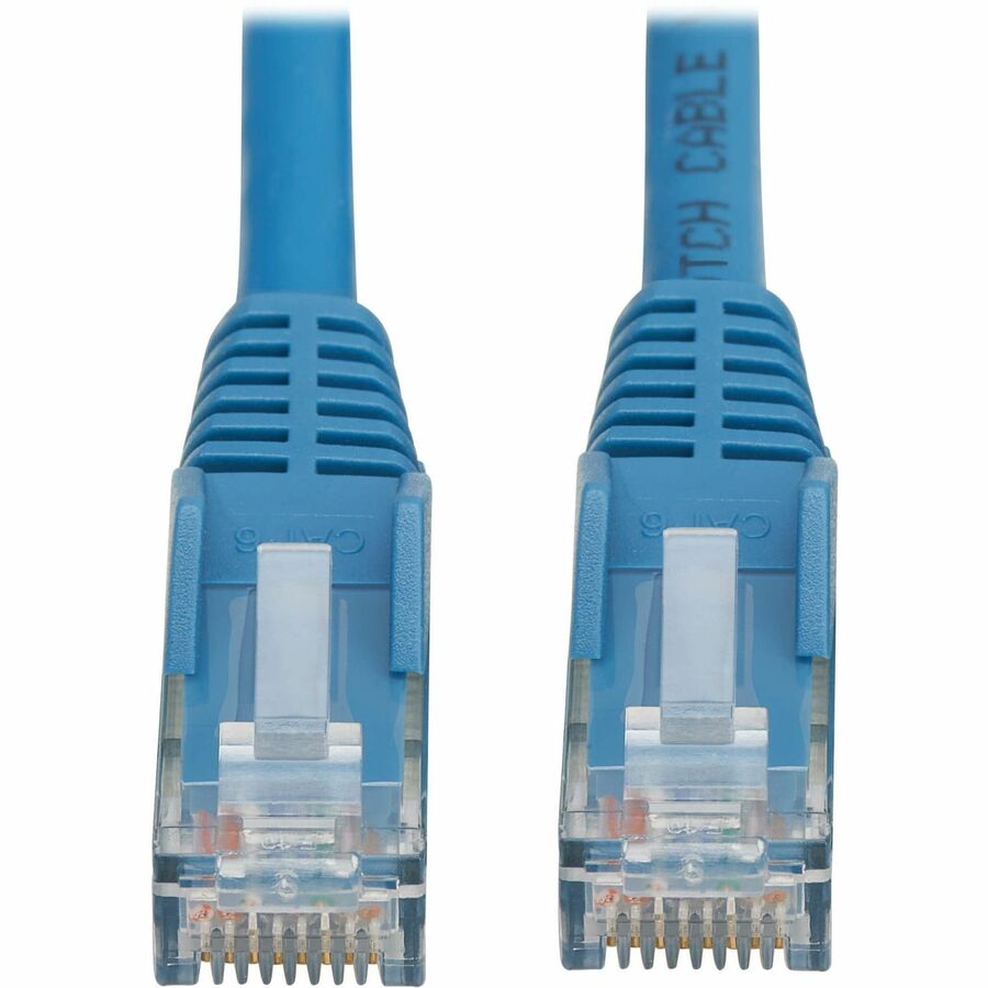 Tripp Lite by Eaton Cat6 Gigabit Snagless Molded UTP Ethernet Cable (RJ45 M/M), PoE, LSZH, Blue, 3 m N201L-03M-BL