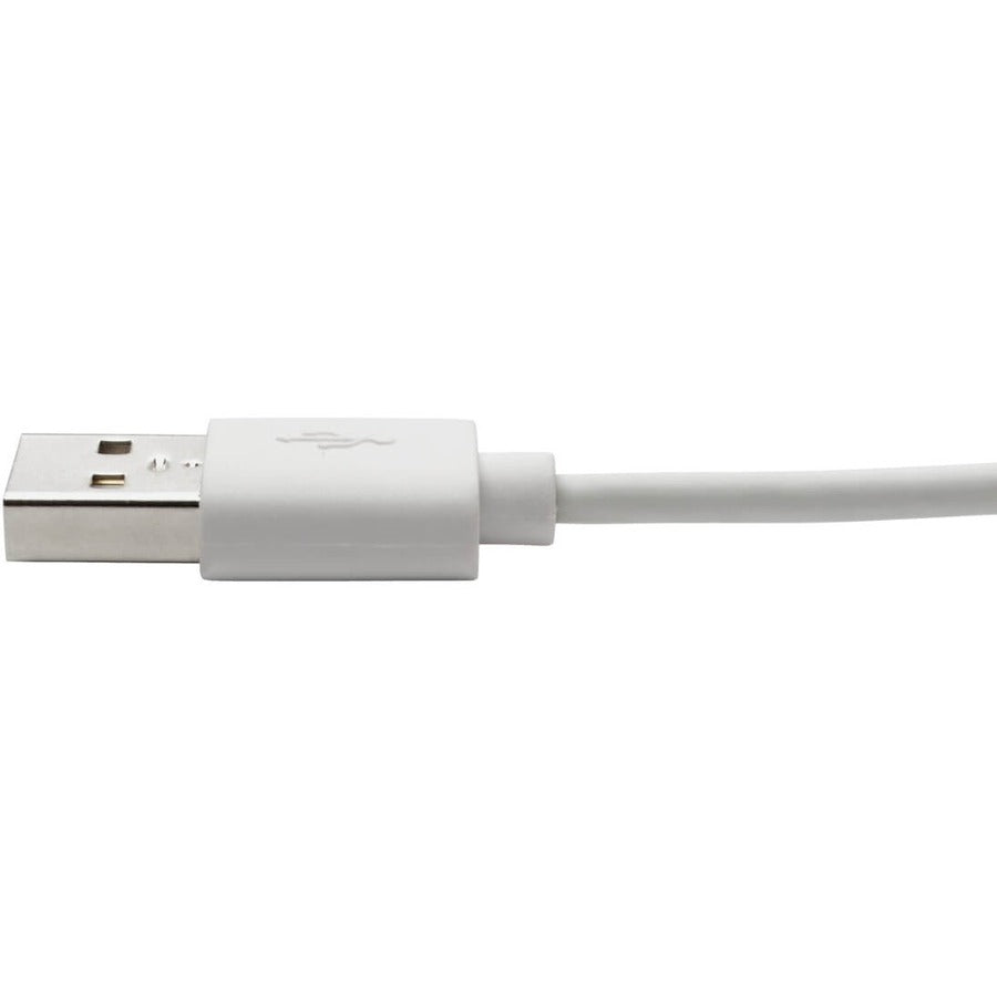 Tripp Lite by Eaton Sync/Charge M100-003-LRA-WH Lightning/USB Data Transfer Cable M100-003-LRA-WH