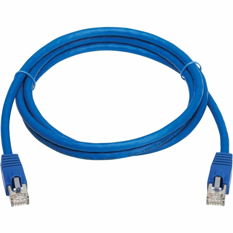 Câble Ethernet Tripp Lite by Eaton Cat8 40G SSTP sans accroc (RJ45 M/M), PoE, bleu, 6 pi (1,8 m) N272-F06-BL