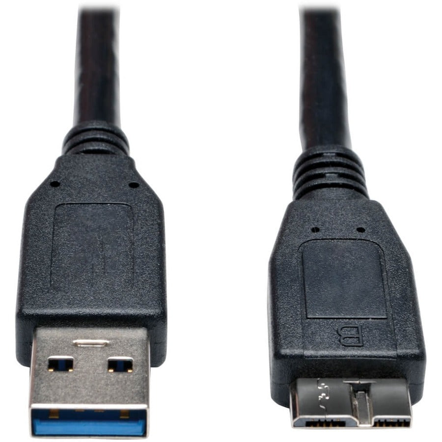 Tripp Lite by Eaton USB 3.0 SuperSpeed Device Cable (A to Micro-B M/M) Black, 1-ft. U326-001-BK