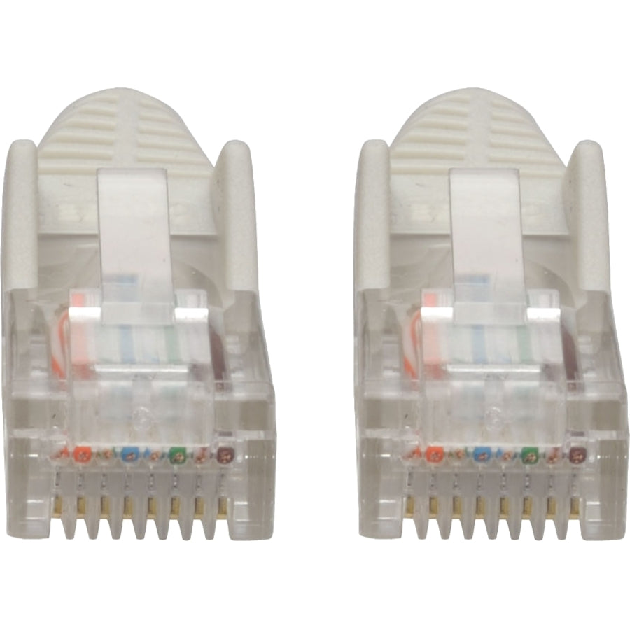 Tripp Lite by Eaton Cat5e 350 MHz Snagless Molded UTP Patch Cable (RJ45 M/M), White, 5 ft N001-005-WH