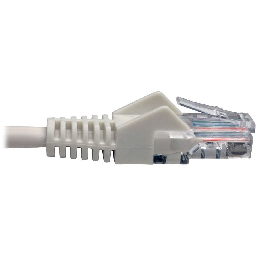 Tripp Lite by Eaton Cat5e 350 MHz Snagless Molded UTP Patch Cable (RJ45 M/M), White, 5 ft N001-005-WH